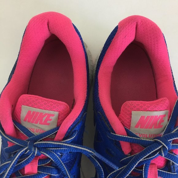 Nike Women’s Revolution 2 Running Shoes Blue/Pink 9.5 - Picture 9 of 12